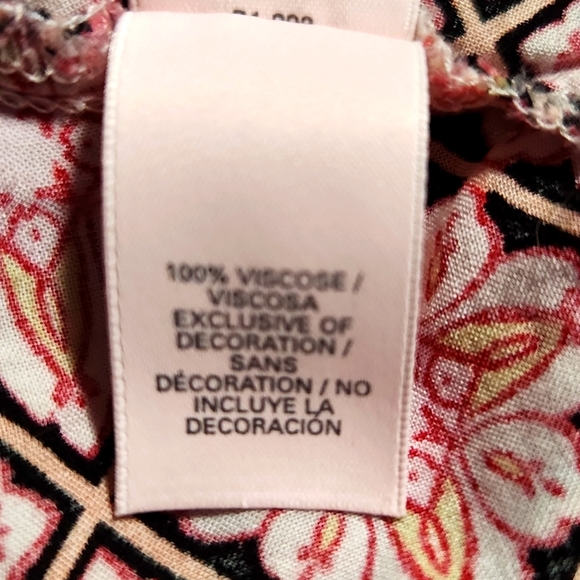 Victoria's Secret Open Front Kimono Robe Boho Beach Cover-up Geometric Print M/L - Picture 9 of 11